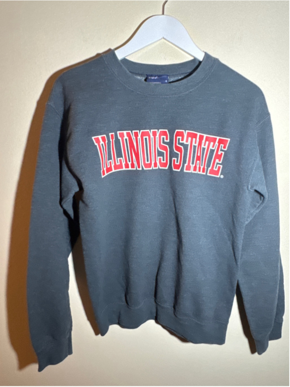 MV Sport Illinois State Sweatshirt Size S Grey Red